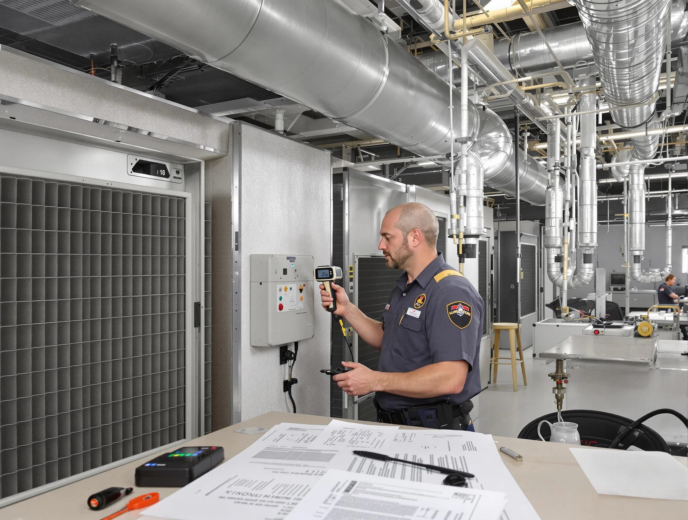 Professional filter system inspection by Brookhaven Air Duct Cleaning in Brookhaven