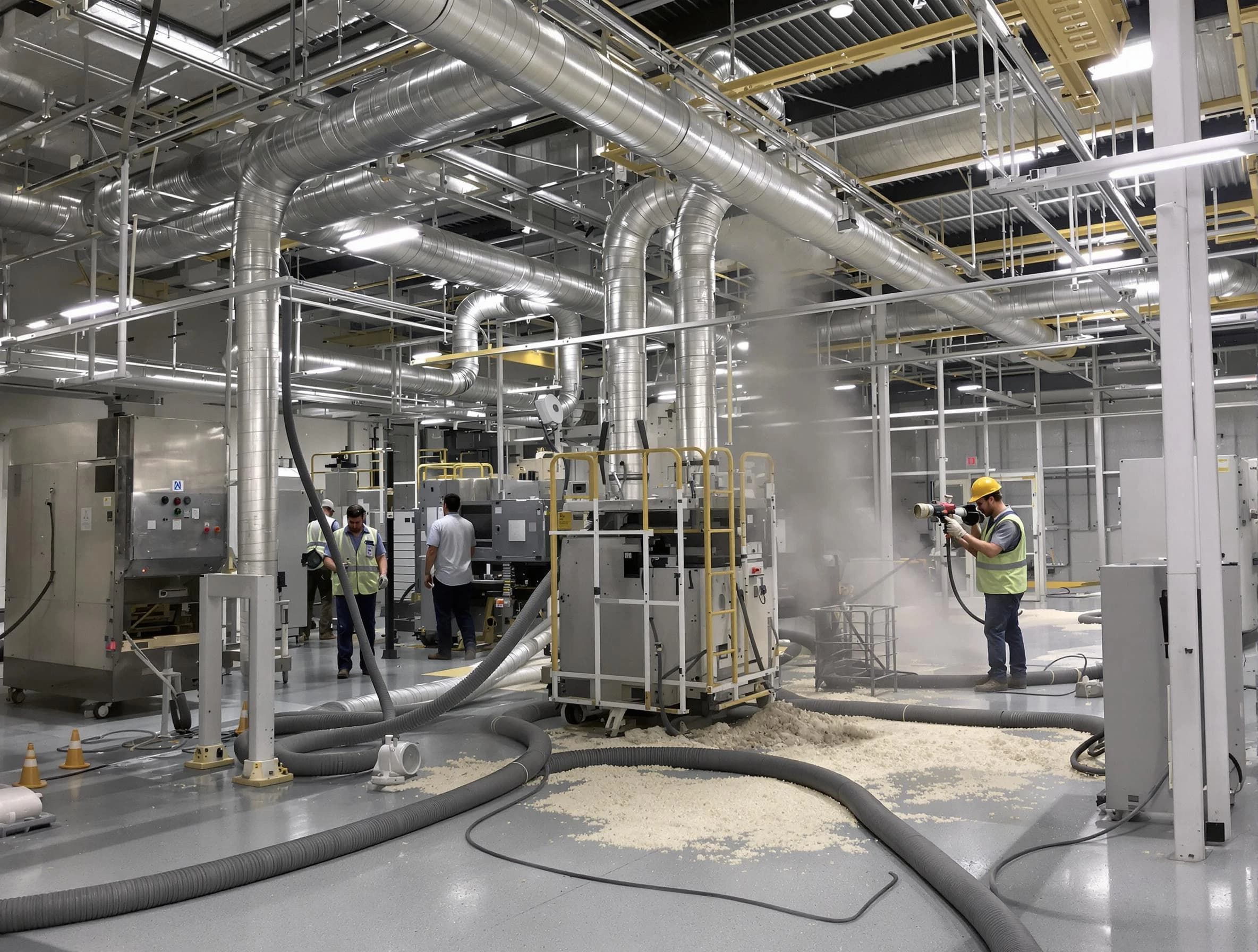 Heavy-duty industrial duct cleaning by Brookhaven Air Duct Cleaning in Brookhaven