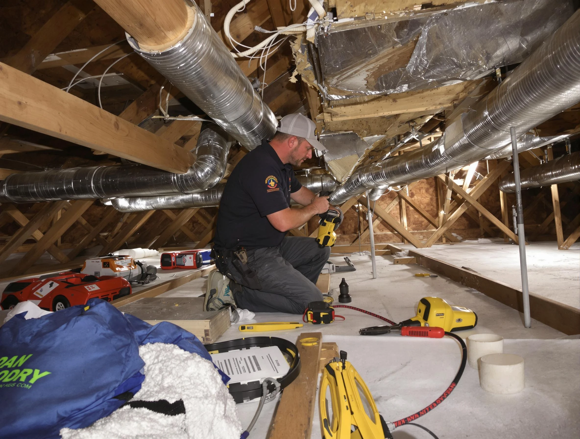 Professional air duct repair by Brookhaven Air Duct Cleaning in Brookhaven
