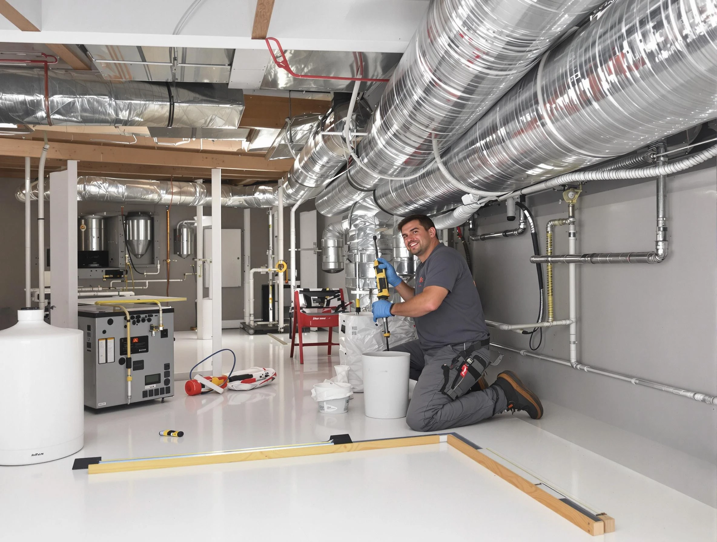 Professional duct sealing service by Brookhaven Air Duct Cleaning in Brookhaven