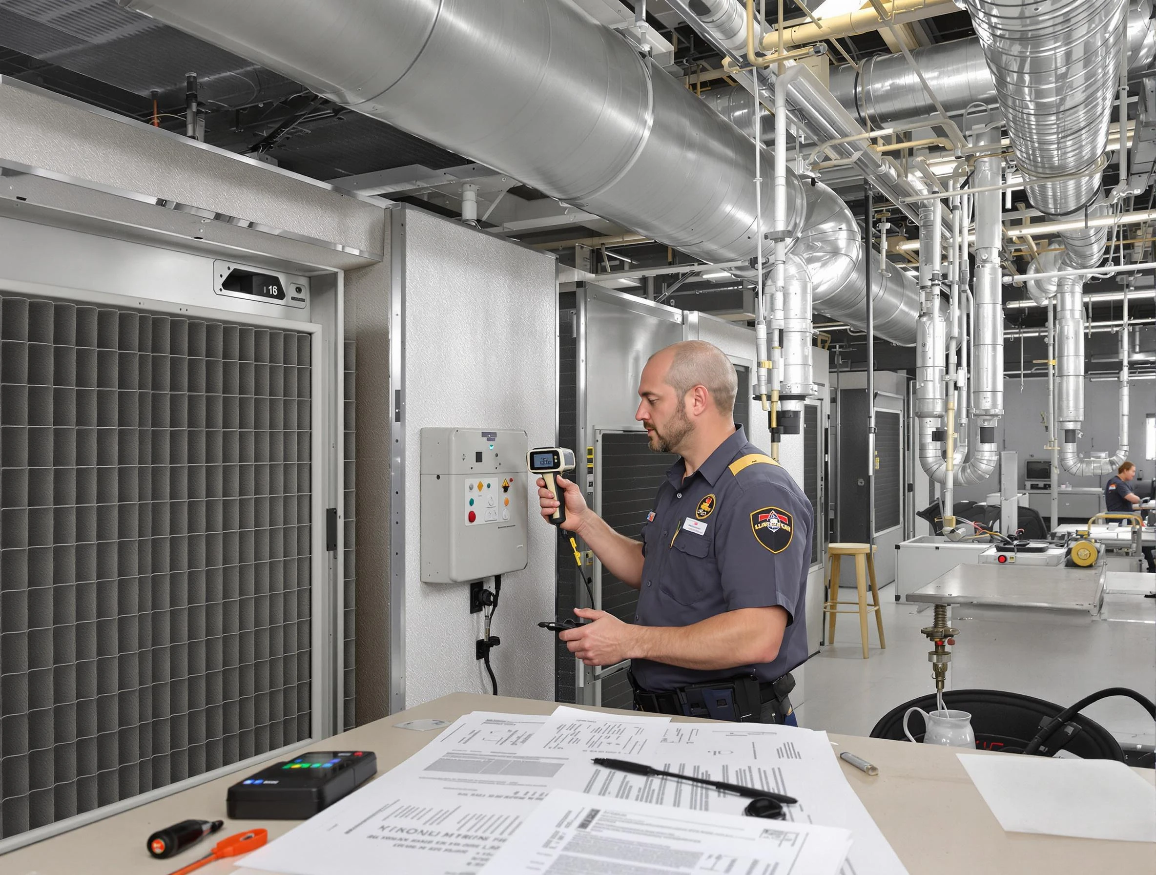 Professional filter system inspection by Brookhaven Air Duct Cleaning in Brookhaven