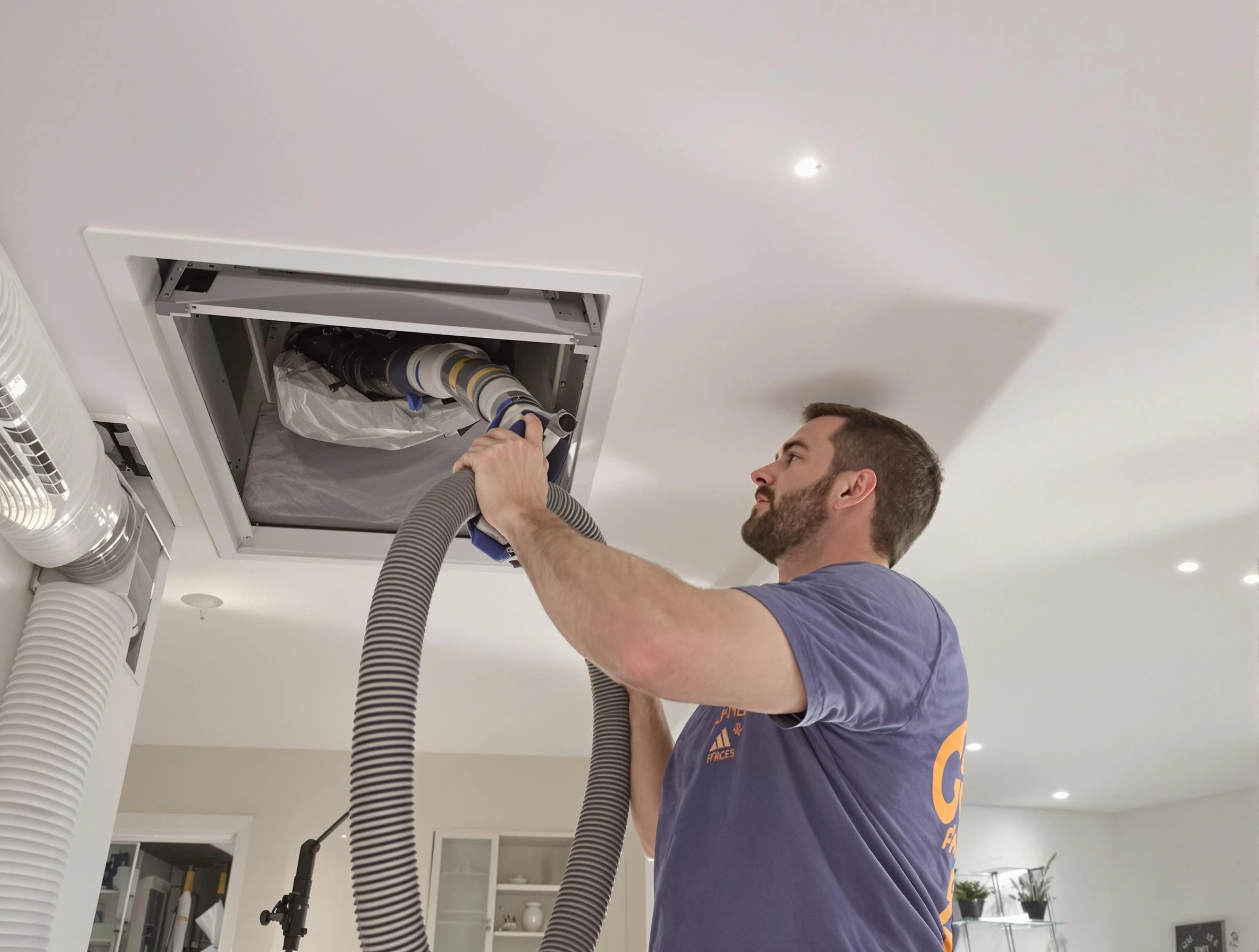 Precision indoor duct cleaning by Brookhaven Air Duct Cleaning in Brookhaven